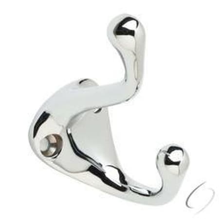 Ives Commercial Solid Brass Coat and Hat Hook Bright Chrome Finish 572B26